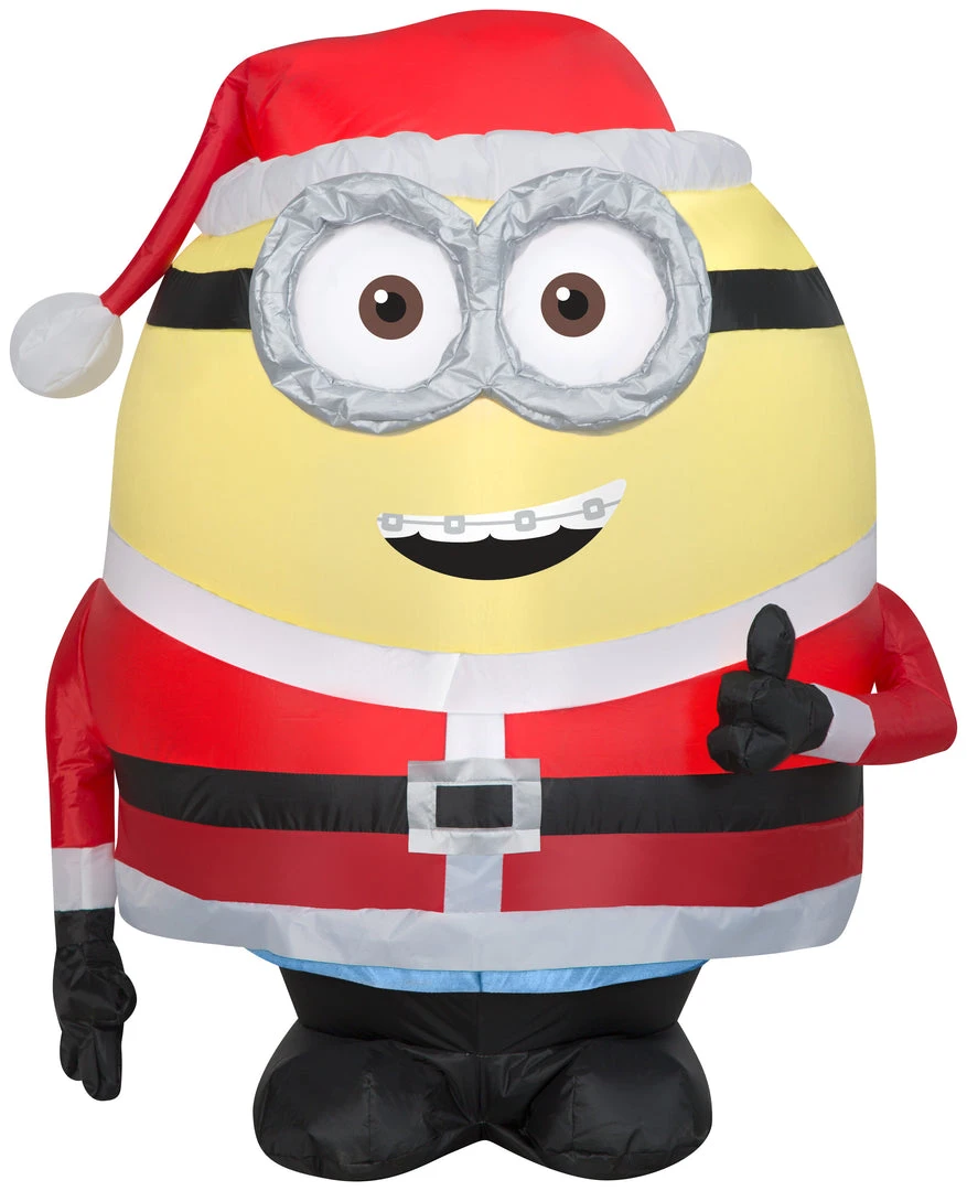 Gemmy Christmas Airblown Inflatable Inflatable Minion Otto In Santa Suit, 3 Ft Tall, Yellow 1 Gemmy Christmas Airblown Inflatable Inflatable Minion Otto In Santa Suit, 3 Ft Tall, Yellow