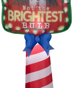 Seasons Inflatables Gemmy 5' Airblown National Lampoon Christmas Vacation Not The Brightest Buld Outdoor Sign Christmas Inflatable