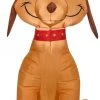 Coming Soon Gemmy Airblown Inflatable Max The Dog Grinch Wearing Santa Hat, 3.5 Ft Tall, Ft Tall