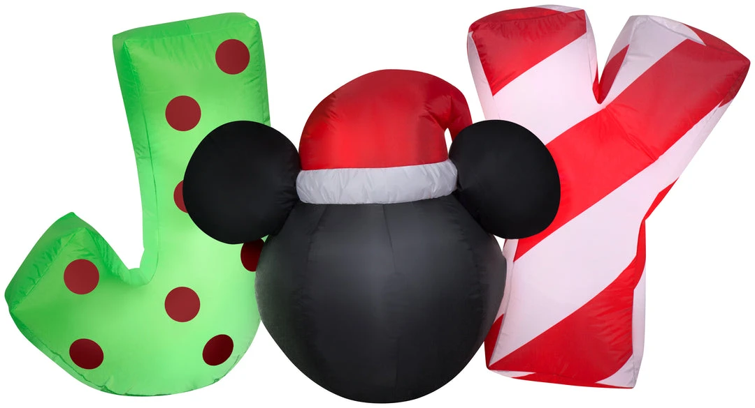 Gemmy Christmas Airblown Inflatable Inflatable Mickey Mouse "JOY" Sign, 2.5 Ft Tall, Black Coming Soon 1 Gemmy Christmas Airblown Inflatable Inflatable Mickey Mouse "JOY" Sign, 2.5 Ft Tall, Black Coming Soon