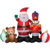 Seasons Inflatables Airblown Inflatable Santa And Toys Collection Scene