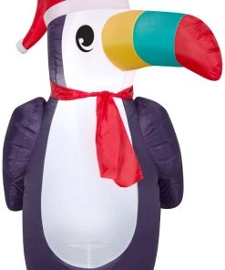 Gemmy Christmas Airblown Inflatable Toucan, 3.5 Ft Tall, Multicolored