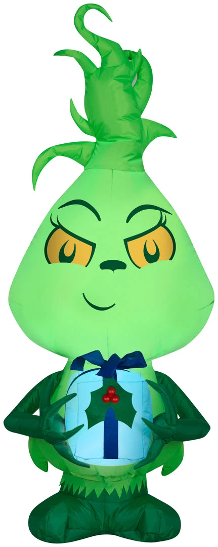 Coming Soon Gemmy Christmas Airblown Inflatable Inflatable Little Grinch, 4 Ft Tall, Green 1 Coming Soon Gemmy Christmas Airblown Inflatable Inflatable Little Grinch, 4 Ft Tall, Green