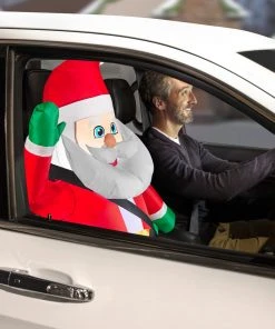 Seasons Inflatables Christmas Gemmy Airblown Car Buddy Santa