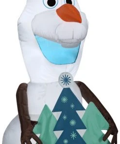 Seasons Inflatables Coming Soon Gemmy 4ft Airblown Inflatable Olaf Holding Christmas Tree Disney