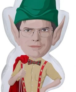 Christmas Gemmy Photorealistic Airblown Inflatable Stylized Dwight From The Office S LG Universal, 6 Ft Tall