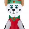 Gemmy Christmas Airblown Inflatable Marshall In Elf Outfit Nick, 3.5 Ft Tall