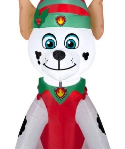 Gemmy Christmas Airblown Inflatable Marshall In Elf Outfit Nick, 3.5 Ft Tall