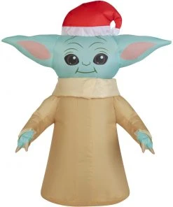 Gemmy Airdorable Christmas Airblown Inflatable The Child Star Wars, Tall, Brown