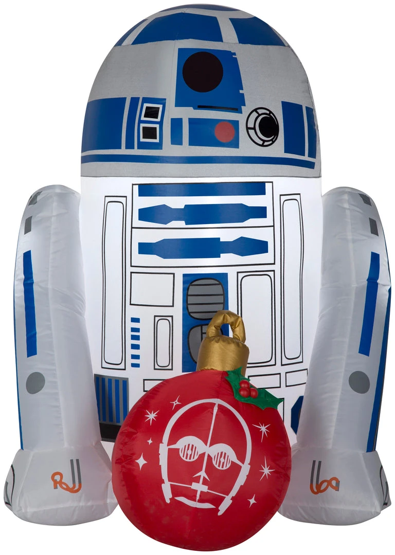 Gemmy 3' Airblown R2D2 W/ Ornament Star Wars Christmas Inflatable 1 Gemmy 3' Airblown R2D2 W/ Ornament Star Wars Christmas Inflatable
