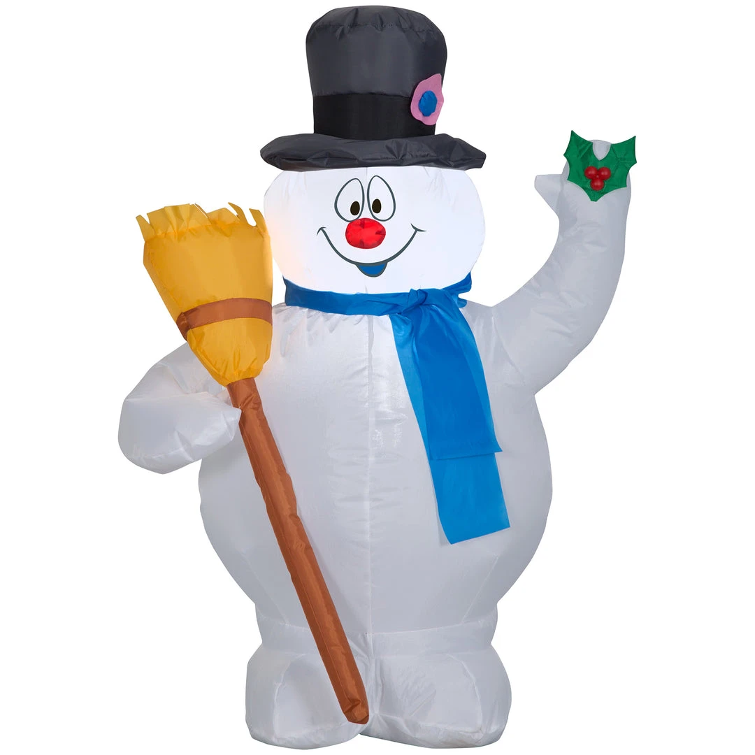 Seasons Inflatables Gemmy 3.5' Airblown Inflatable Frosty W/Broom Christmas 1 Seasons Inflatables Gemmy 3.5' Airblown Inflatable Frosty W/Broom Christmas