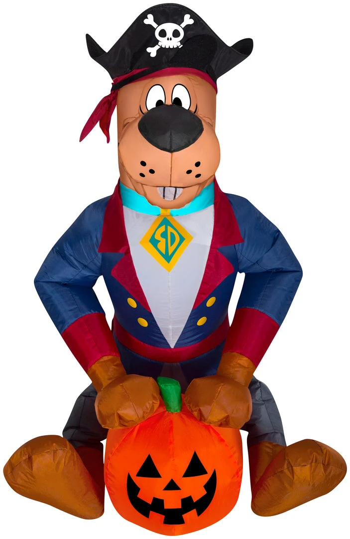 Gemmy 3' Airblown Scooby As Pirate Halloween Inflatable 1 Gemmy 3' Airblown Scooby As Pirate Halloween Inflatable