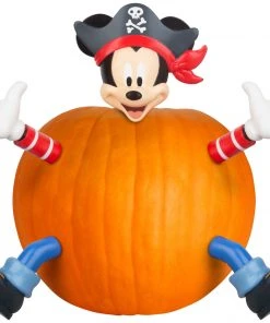 Gemmy Pumpkin Push Ins Mickey As Pirate Disney, Orange Coming Soon