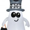 Gemmy Airblown Ghost In Cemetery , 5 Ft Tall