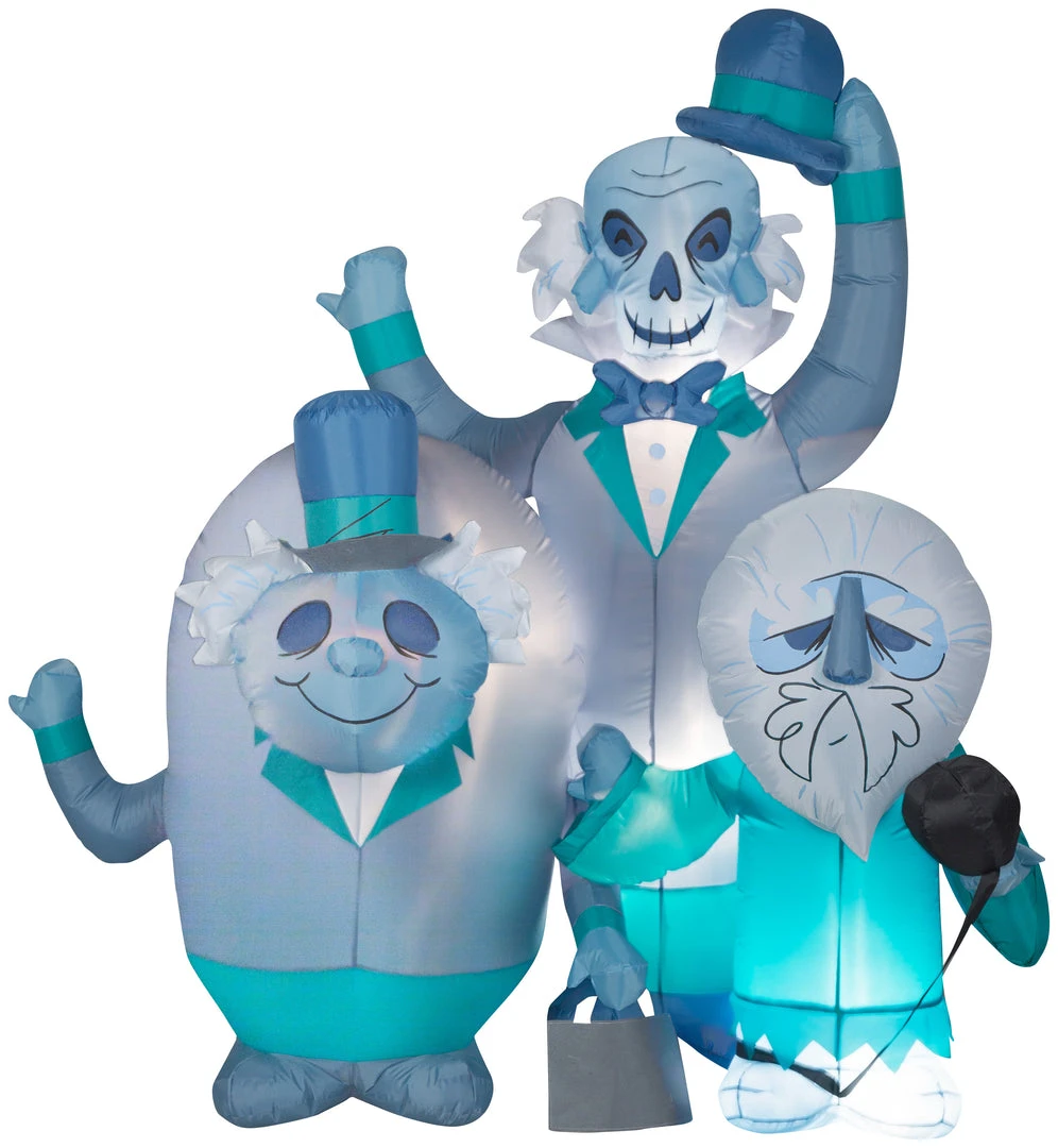 Gemmy Airblown Haunted Mansion Hitchhiking Ghosts Scene Disney , 6 Ft Tall 1 Gemmy Airblown Haunted Mansion Hitchhiking Ghosts Scene Disney , 6 Ft Tall