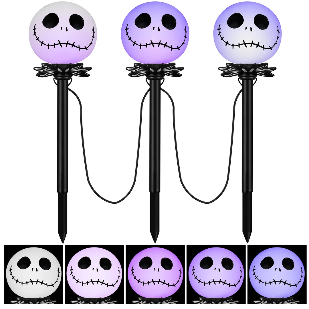 Gemmy Halloween Lightshow Pathway CandleFlicker Nightmare Before Christmas Decor S/3 1 Gemmy Halloween Lightshow Pathway CandleFlicker Nightmare Before Christmas Decor S/3