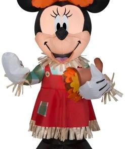 Seasons Inflatables Gemmy 3.5' Airblown Disney Inflatable Minnie Holding Cornucopia Coming Soon