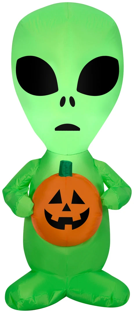 Gemmy Airblown Inflatable Alien, 3.5 Ft Tall, Green Halloween 1 Gemmy Airblown Inflatable Alien, 3.5 Ft Tall, Green Halloween