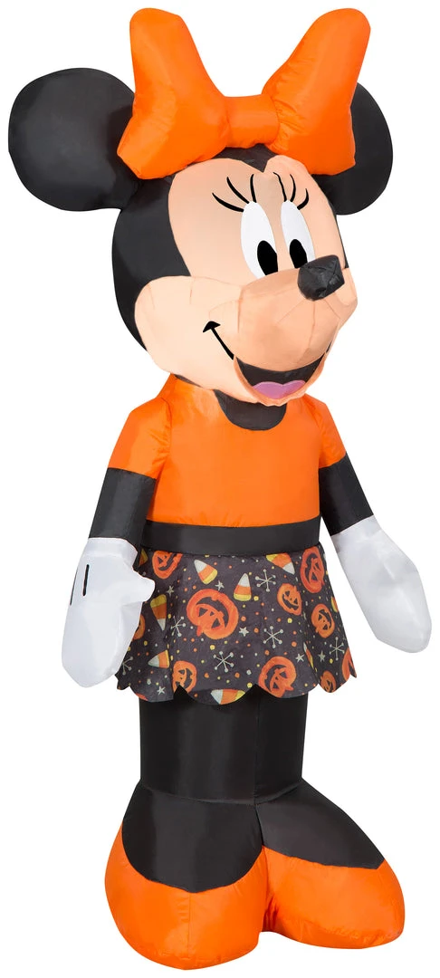 Coming Soon Gemmy Airblown Inflatable Minnie Mouse In Candy Skirt, 3.5 Ft Tall, Black 1 Coming Soon Gemmy Airblown Inflatable Minnie Mouse In Candy Skirt, 3.5 Ft Tall, Black