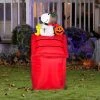 Gemmy 3.5' Airblown Snoopy As Flying Ace On Dog House Halloween Inflatable