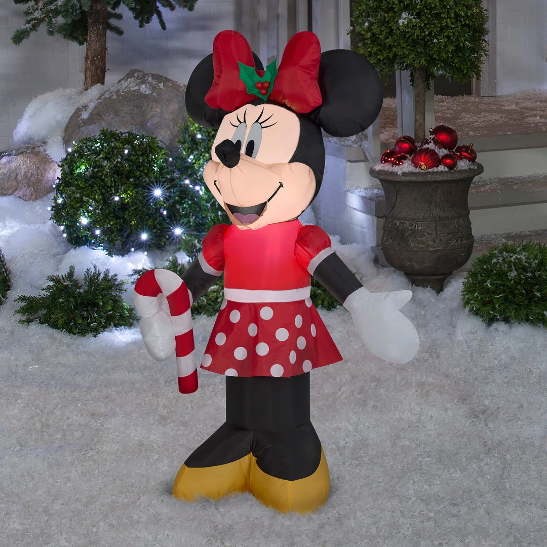 Gemmy 3' Airblown-Minnie Holding Candy Cane Disney Christmas Inflatable Coming Soon 1 Gemmy 3' Airblown-Minnie Holding Candy Cane Disney Christmas Inflatable Coming Soon