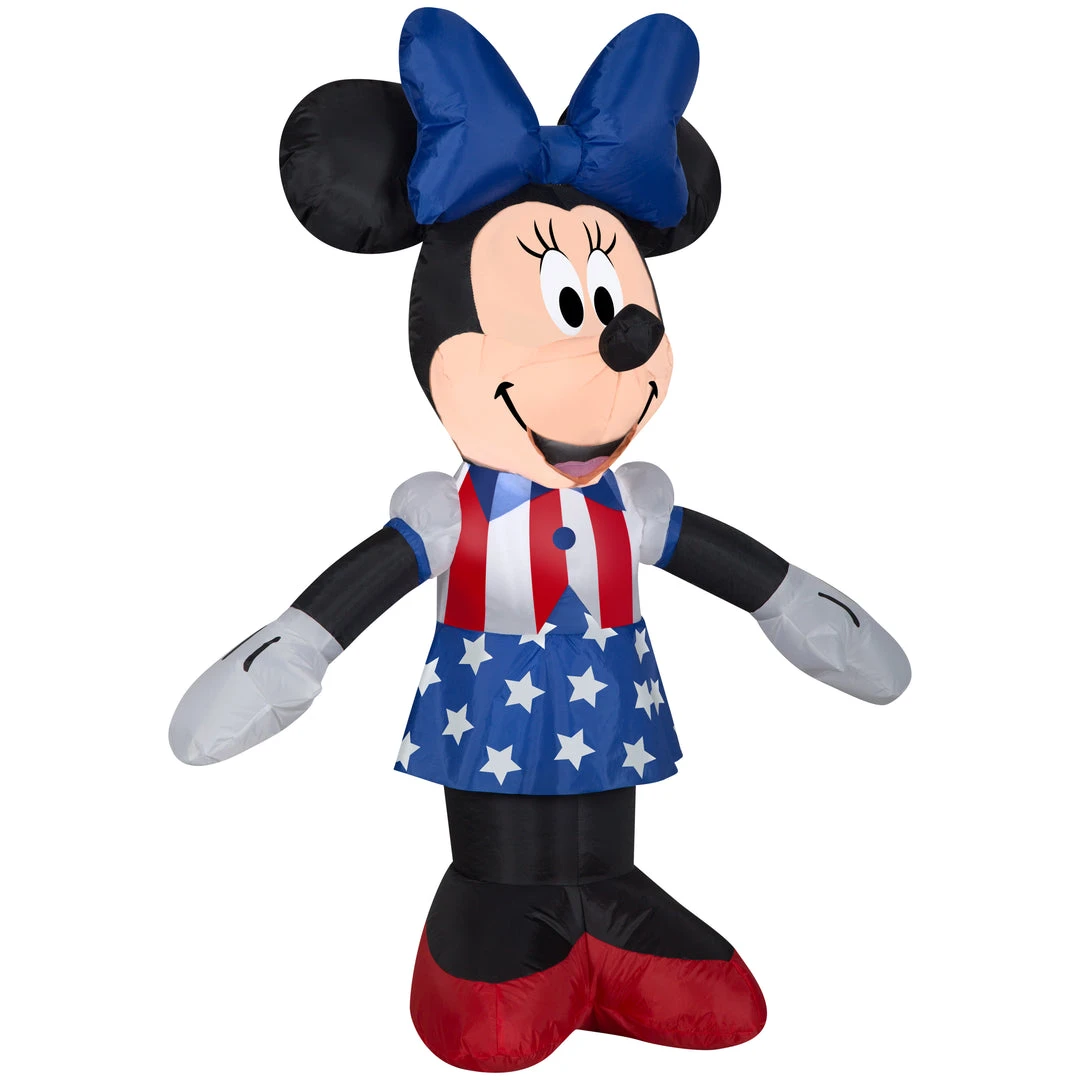 Inflatables Gemmy Airblown Inflatable Patriotic Minnie Mouse, 3.5 Ft Tall 1 Inflatables Gemmy Airblown Inflatable Patriotic Minnie Mouse, 3.5 Ft Tall