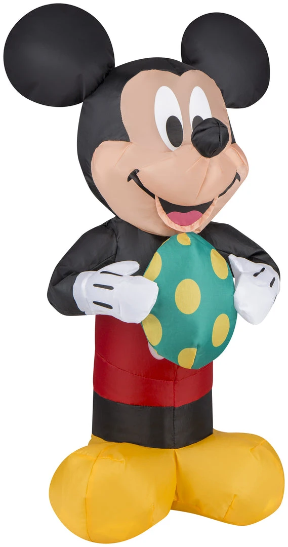 Gemmy Airdorable Airblown Easter Mickey Mouse W/Egg Disney, Black 1 Gemmy Airdorable Airblown Easter Mickey Mouse W/Egg Disney, Black