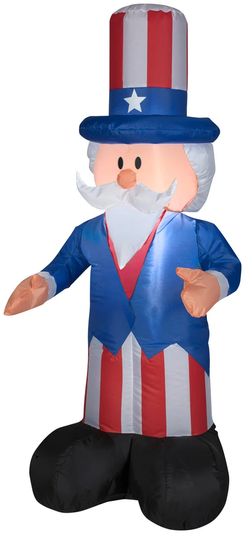 Gemmy Inflatables 4' Outdoor Uncle Sam Spring Inflatable 1 Gemmy Inflatables 4' Outdoor Uncle Sam Spring Inflatable
