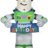 Gemmy Airblown Inflatable Birthday Party Buzz Lightyear, 3.5 Ft Tall