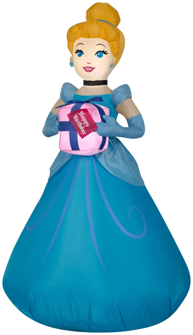 Gemmy Airblown Inflatable Birthday Party Cinderella With Present, 3.5 Ft Tall 1 Gemmy Airblown Inflatable Birthday Party Cinderella With Present, 3.5 Ft Tall