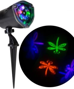 Gemmy Whirl-a-Motion Dragonflies Lightshow Projection Lighting