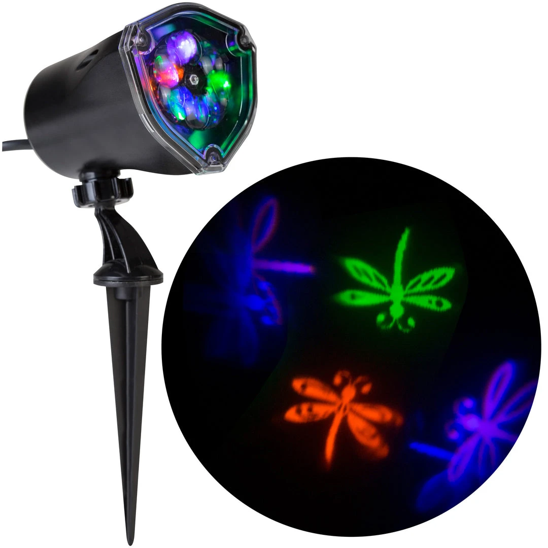 Gemmy Whirl-a-Motion Dragonflies Lightshow Projection Lighting 1 Gemmy Whirl-a-Motion Dragonflies Lightshow Projection Lighting
