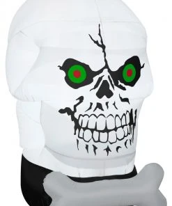 Gemmy 5' Airblown Gotham Skull Halloween Inflatable