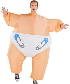 Gemmy Adult Inflatable Big Babies Sumo Baby Halloween Costume