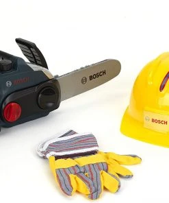 Theo Klein Bosch Chain Saw With Helmet & Gloves Toys