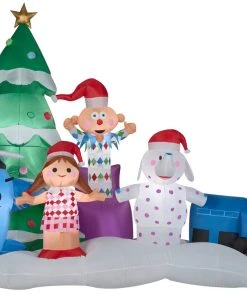 Gemmy Coming Soon 9.5' Wide Airblown Misfit Toys Scene Christmas Inflatable