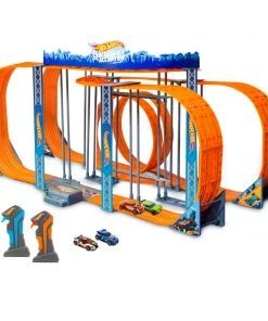Kidz Tech Toys 1:43 Hot Wheels Anti-Gravity Slot Track Set - 1300 Cm/42.6 Ft (A/C)