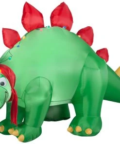 Gemmy Christmas Airblown Inflatable Stegosaurus, 5.5 Ft Tall, Green Coming Soon