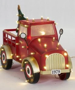 Everstar 27" UL LED Truck With Christmas Tree Sculpture
