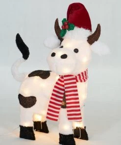 Everstar 22" UL Plush Cow Sculpture Christmas