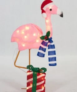 Everstar 32" UL Plush Flamingo Sculpture