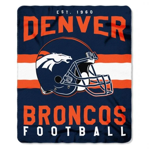 Blankets The Northwest Company Denver Broncos Fleece Throw , Orange