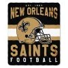 The Northwest Company New Orleans Saints Fleece Throw , Gold Blankets