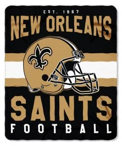 The Northwest Company New Orleans Saints Fleece Throw , Gold Blankets