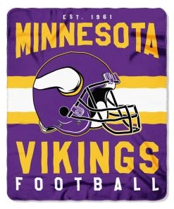 The Northwest Company Minnesota Vikings Fleece Throw , Purple