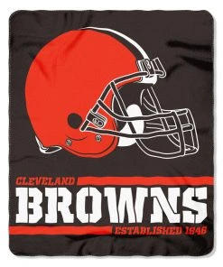 Blankets The Northwest Company Cleveland Browns Fleecee Throw , Brown