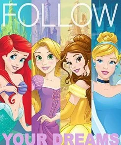 Blankets The Northwest Company PRINCESS EMBRACE YOUR INNER PRINCESS, Yellow